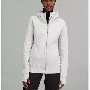 Perfect condition women’s scuba full zip hoodie heathered grey